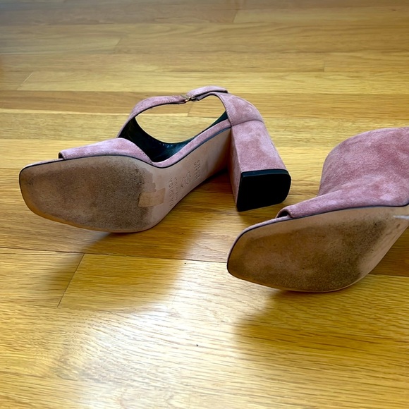 Via Spiga Blush Kid Suede Eladine Heel - Picture 7 of 7